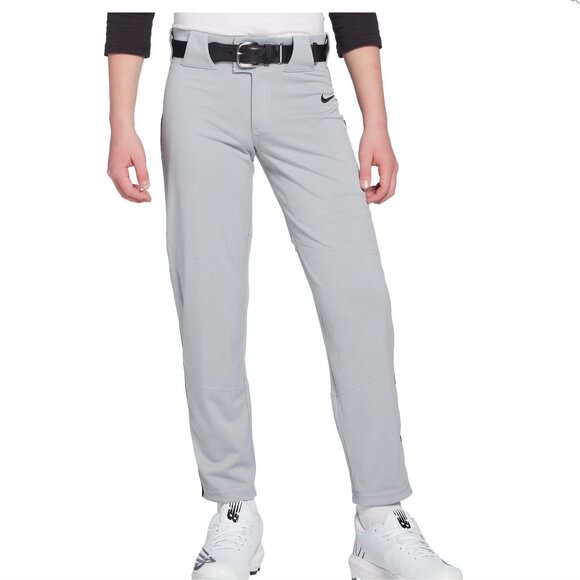 ⚾ Nike Boys’ Vapor Select Piped Baseball Pants - Gray/Black - Size Medium 🖤 - Picture 1 of 8